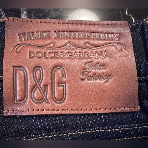 NWOT DOLCE & GABBANA Dark Wash Slim Jeans 👖 - US 42”, Dark Blue - Picture 5 of 8